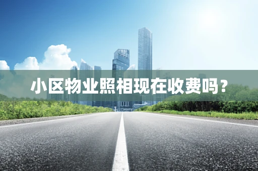 小区物业照相现在收费吗？