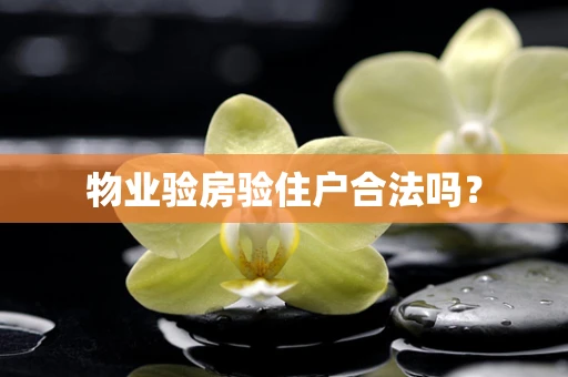 物业验房验住户合法吗？