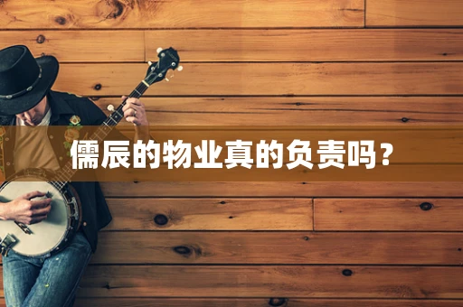 儒辰的物业真的负责吗？