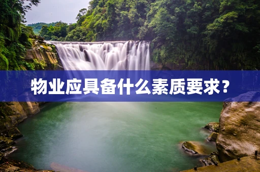 物业应具备什么素质要求？