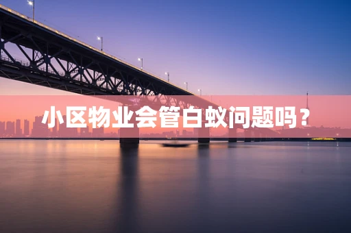 小区物业会管白蚁问题吗？