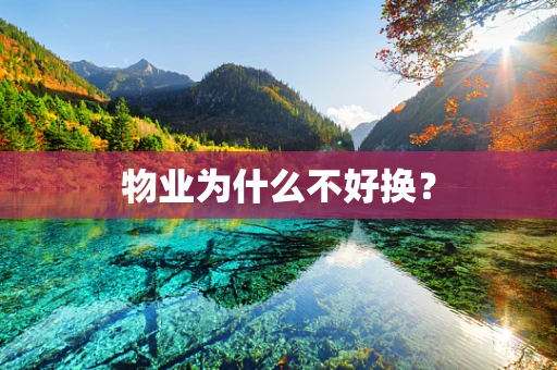 物业为什么不好换？