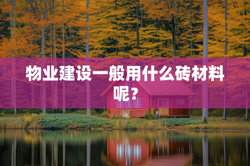 物业建设一般用什么砖材料呢？