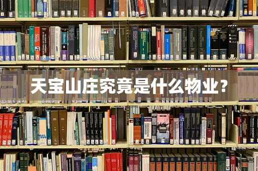 天宝山庄究竟是什么物业？