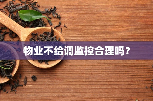物业不给调监控合理吗？