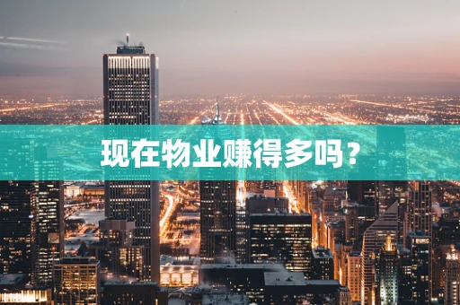 现在物业赚得多吗？