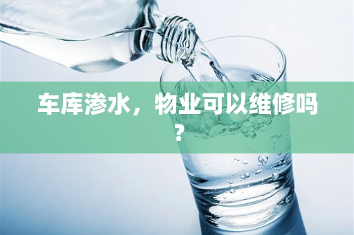 车库渗水，物业可以维修吗？