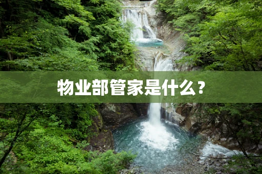 物业部管家是什么？