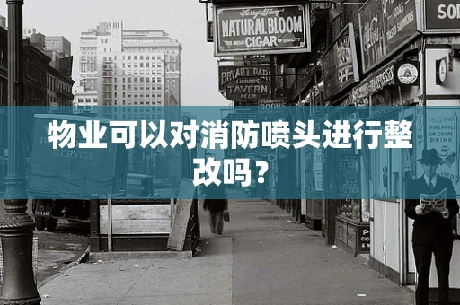 物业可以对消防喷头进行整改吗？