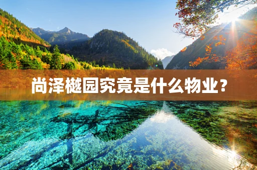 尚泽樾园究竟是什么物业？