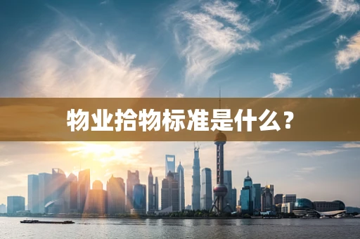 物业拾物标准是什么？